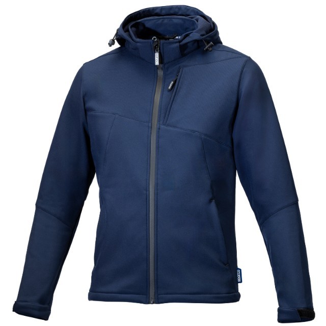 Giacca da Lavoro Softshell Impermeabile Multitasche Con Cappuccio Sparco Grit Elias BTJ0004B0