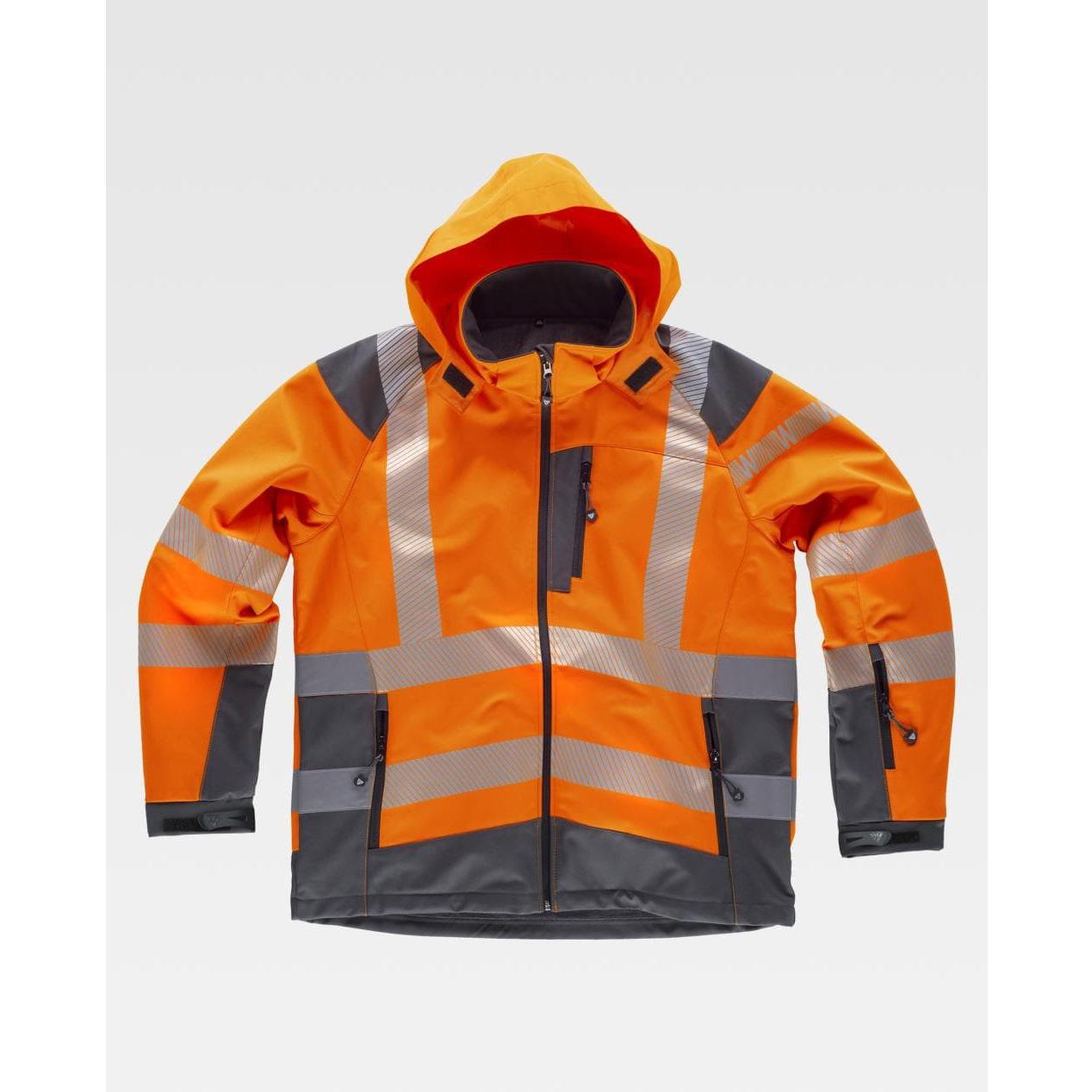 Giacca da Lavoro Workshell Alta Visibilit� con Cappuccio S9211 - Workteam