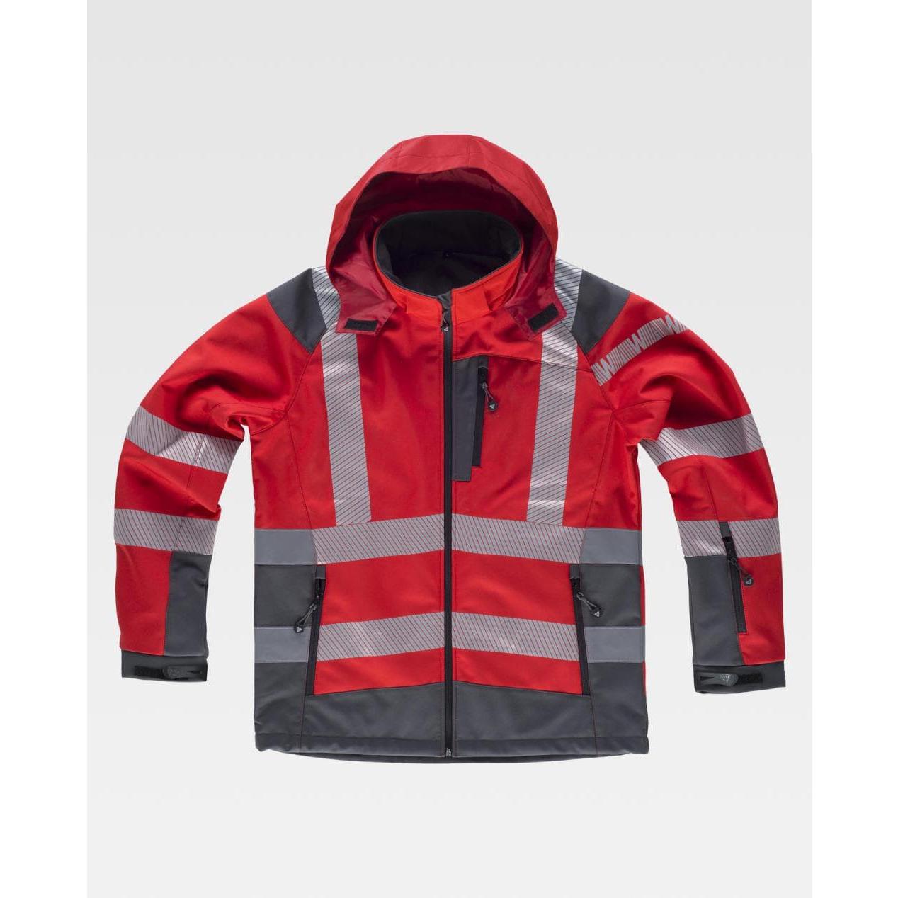 Giacca da Lavoro Workshell Alta Visibilit� con Cappuccio S9212 - Workteam