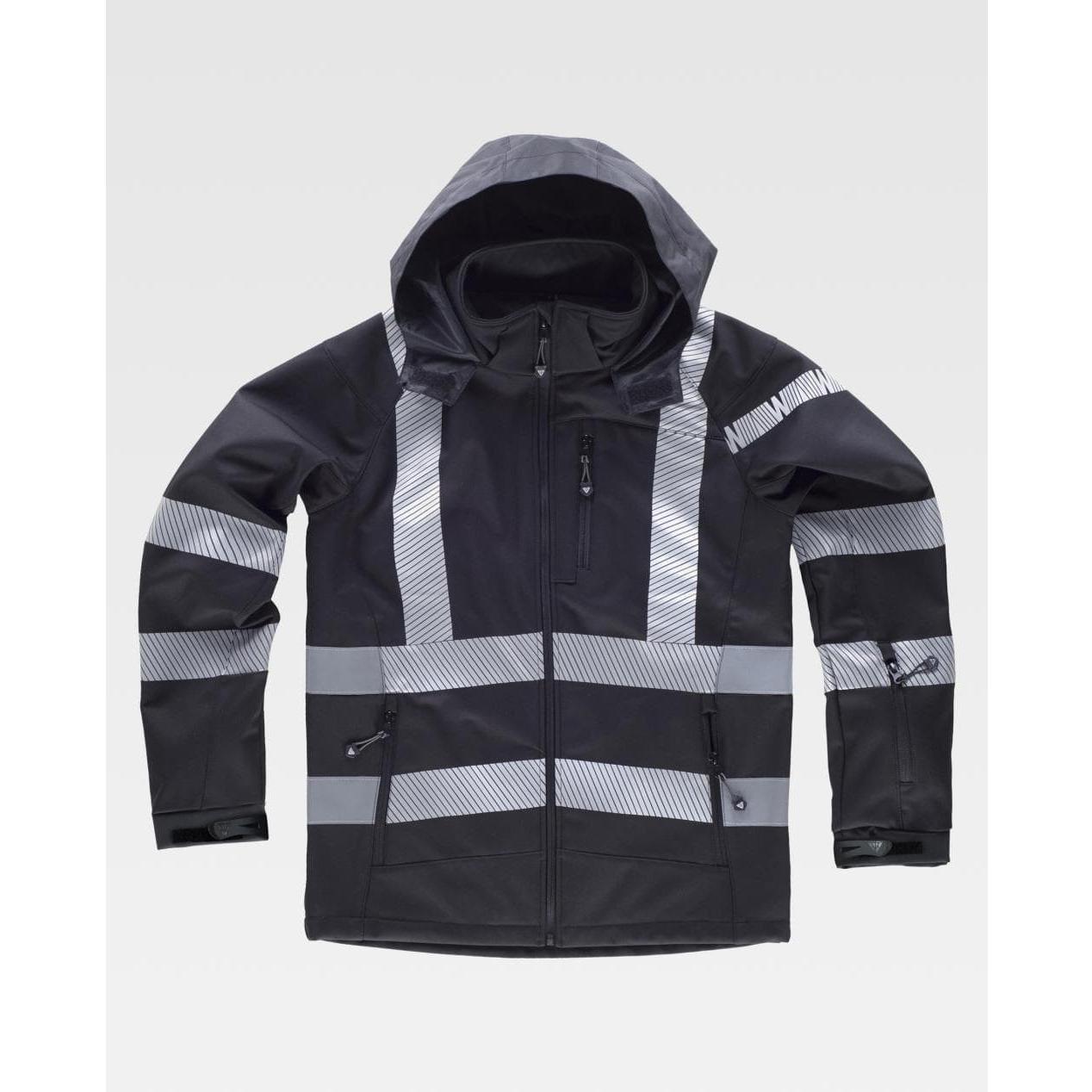 Giacca da Lavoro Workshell Alta Visibilit� con Cappuccio S9213 - Workteam