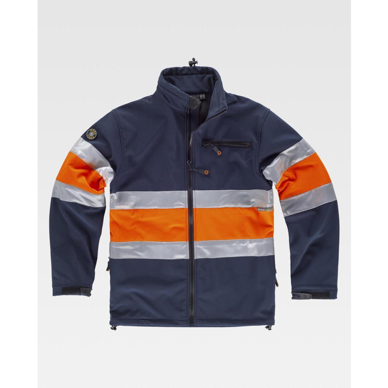 Giacca da Lavoro Workshell C/Cerniera Stretch Alta Visibilit� S9520 - Workteam