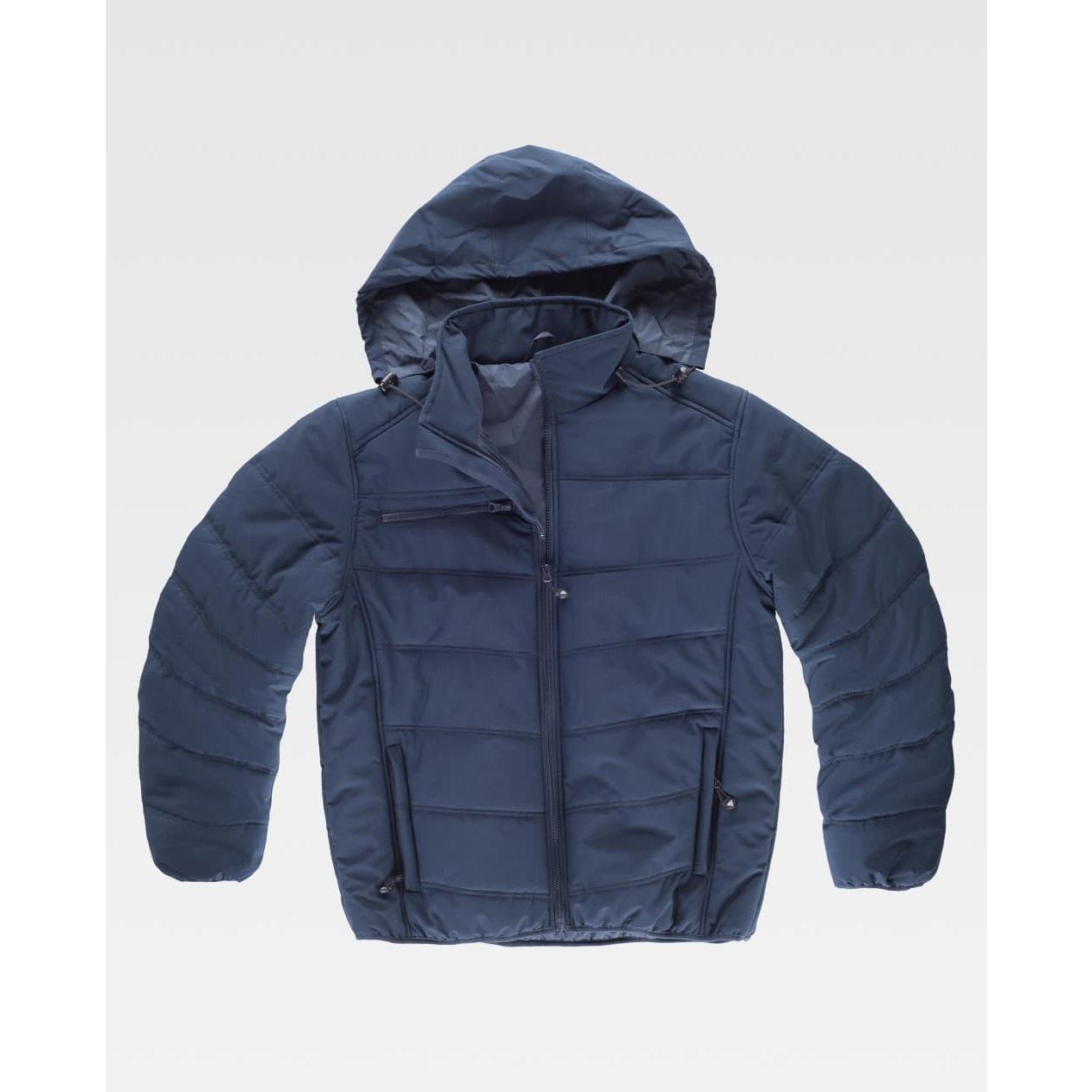 Giacca da Lavoro Workteam Multitasche Imbottita con Cappuccio S3910