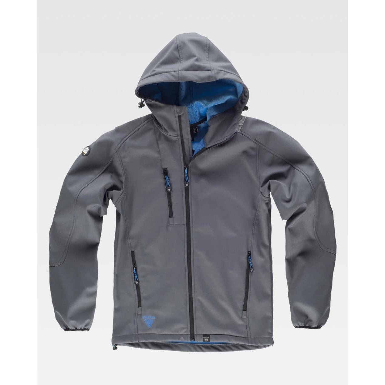 Giacca da Lavoro Workteam Workshell Cappuccio Uomo S9499