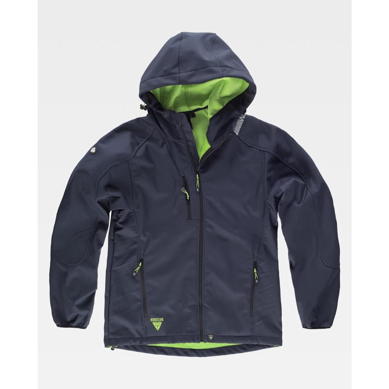 Giacca da Lavoro Workteam Workshell Cappuccio Uomo S9499