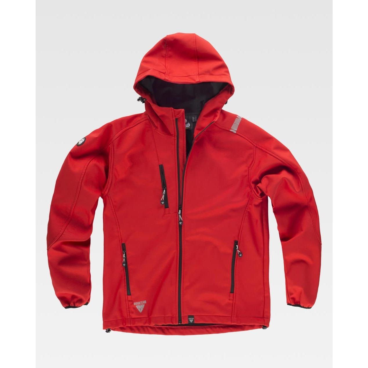 Giacca da Lavoro Workteam Workshell Cappuccio Uomo S9499