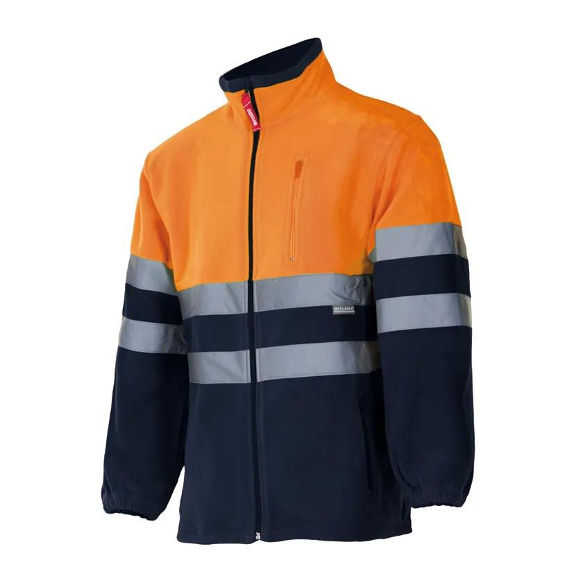 Giacca in pile bicolore da Lavoro Alta Visibilit� Multitasche Velilla 183