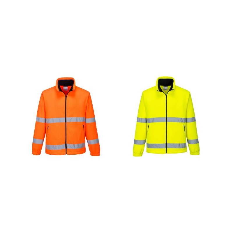 Giacca in Pile da Lavoro Alta Visibilit� Zip Intera Portwest F303