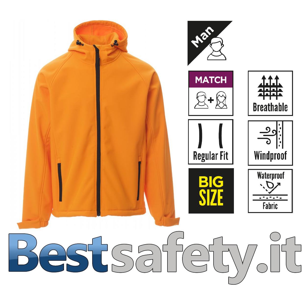 Giacca Bomber Softshell Uomo Leggera – Impermeabile, Traspirante, Con Cappuccio, Per Mezze Stagioni, Taglie Forti - 5