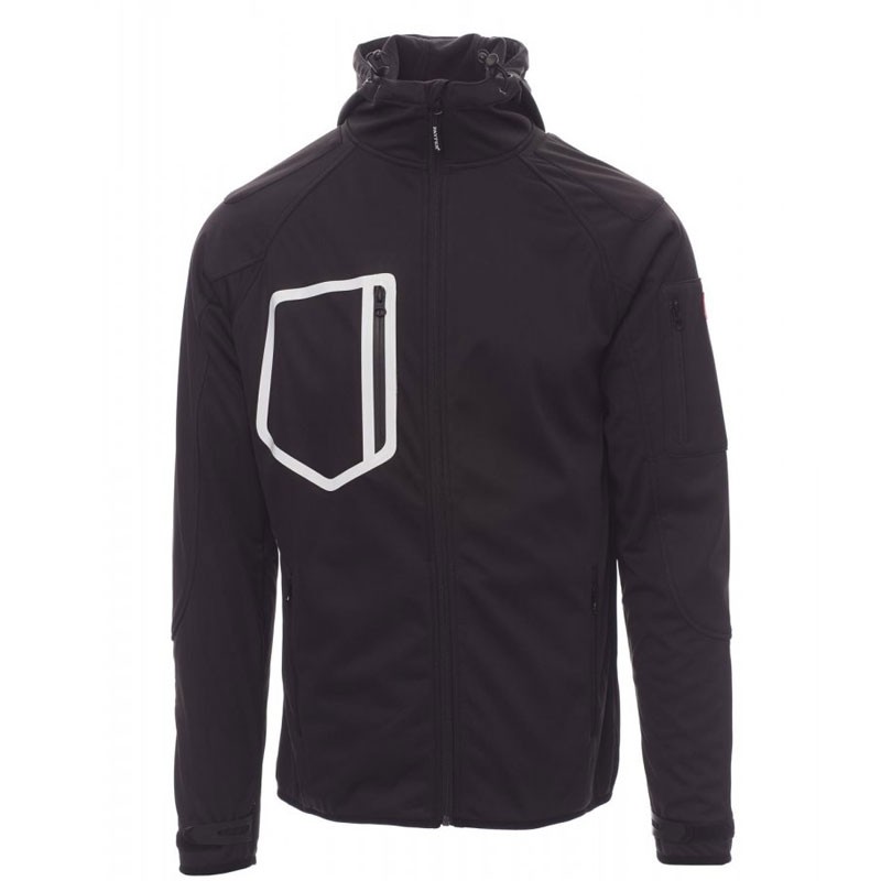 Giacca Softshell Ergonomica con Manica Raglan e Cappuccio Sagomato Extreme - Payper AY 7235