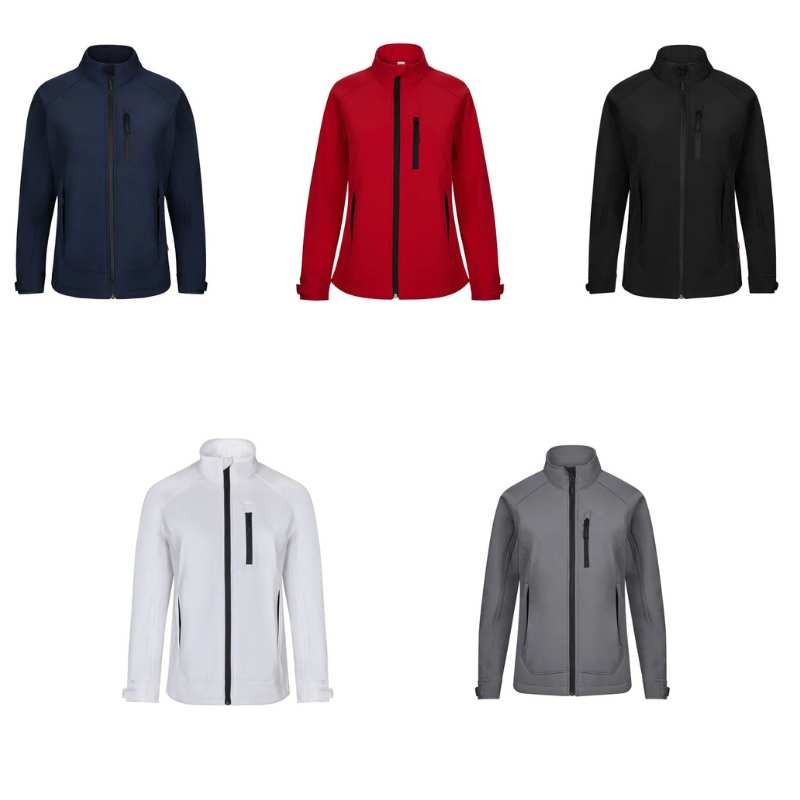 Giacca zip lunga da Lavoro Softshell Stretch Multitasche da Donna Velilla 206005W