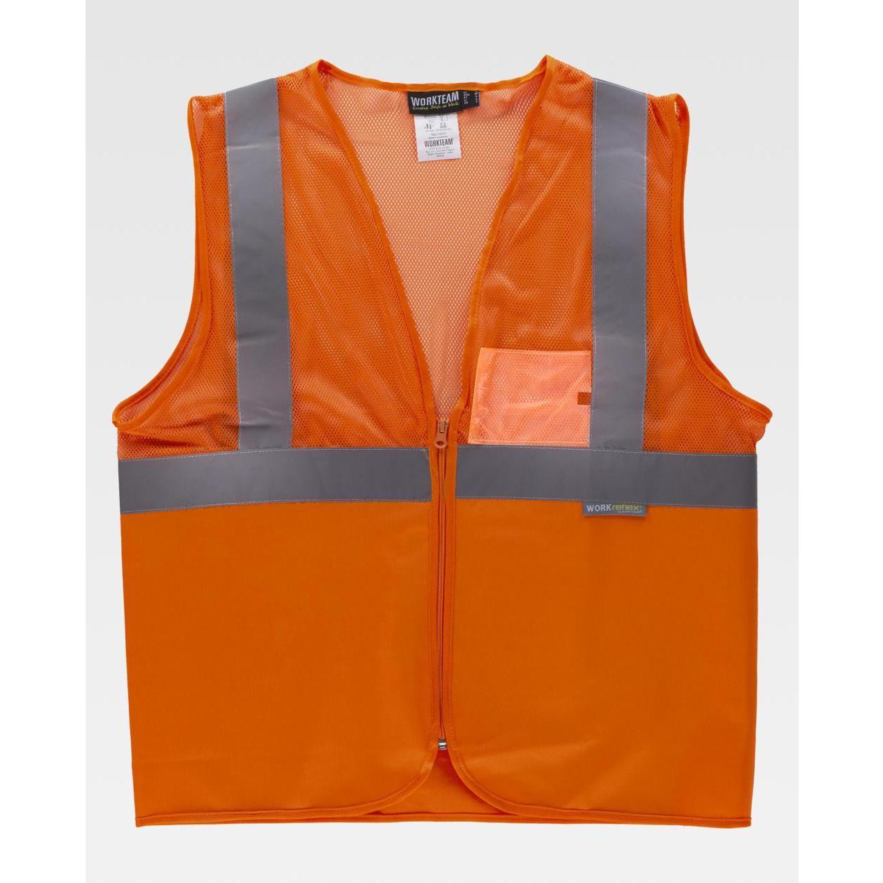 Gilet da Lavoro a Rete Alta Visibilit� C3612 - Workteam