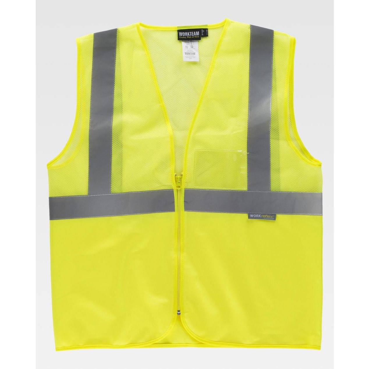 Gilet da Lavoro a Rete Alta Visibilit� C3612 - Workteam