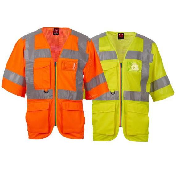 Gilet da lavoro Alta Visibilit� Multitasche Manica Corta Payper EXO MESH AY 7624