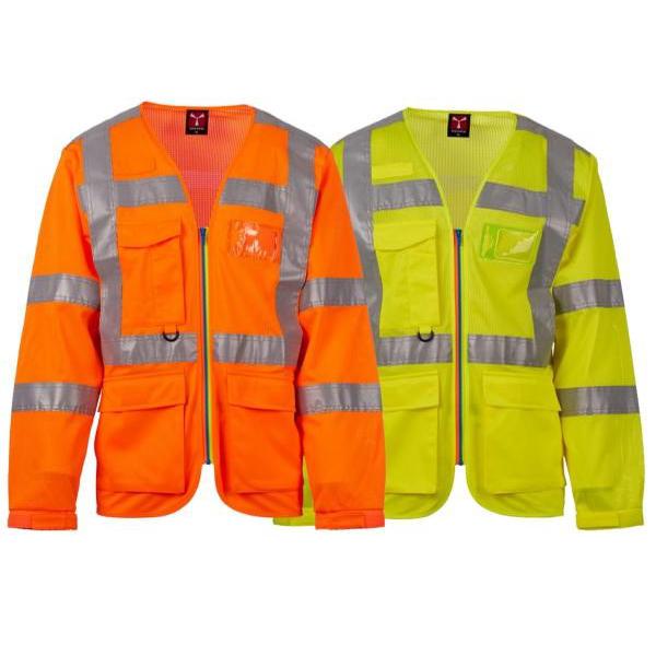 Gilet da lavoro Alta Visibilit� Multitasche Manica Lunga Payper LONG EXO MESH AY 7626
