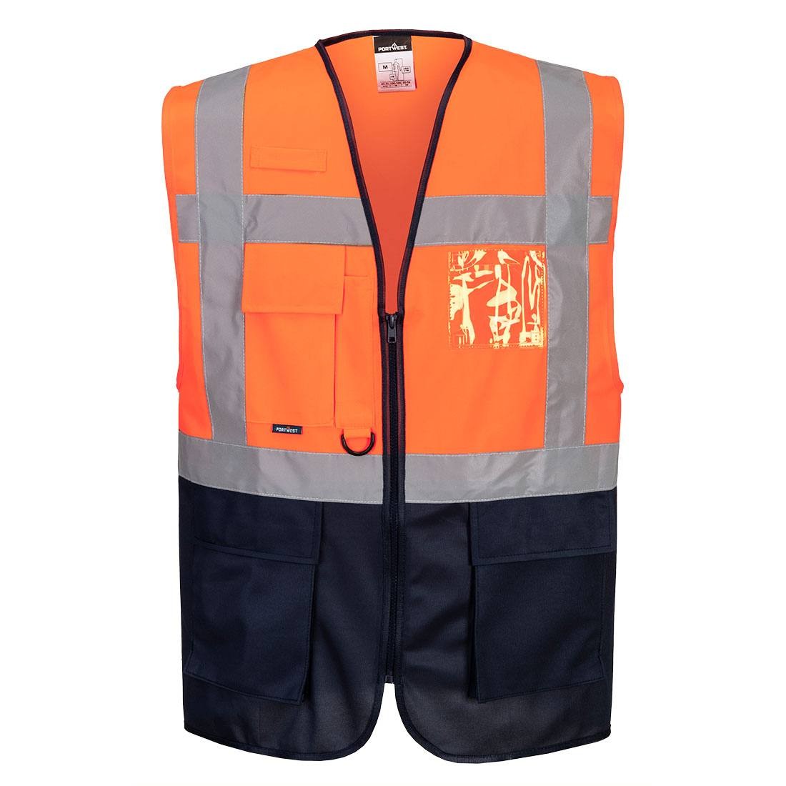 Gilet da Lavoro Alta Visibilit� Multitasche Varsavia Executive Portwest C476