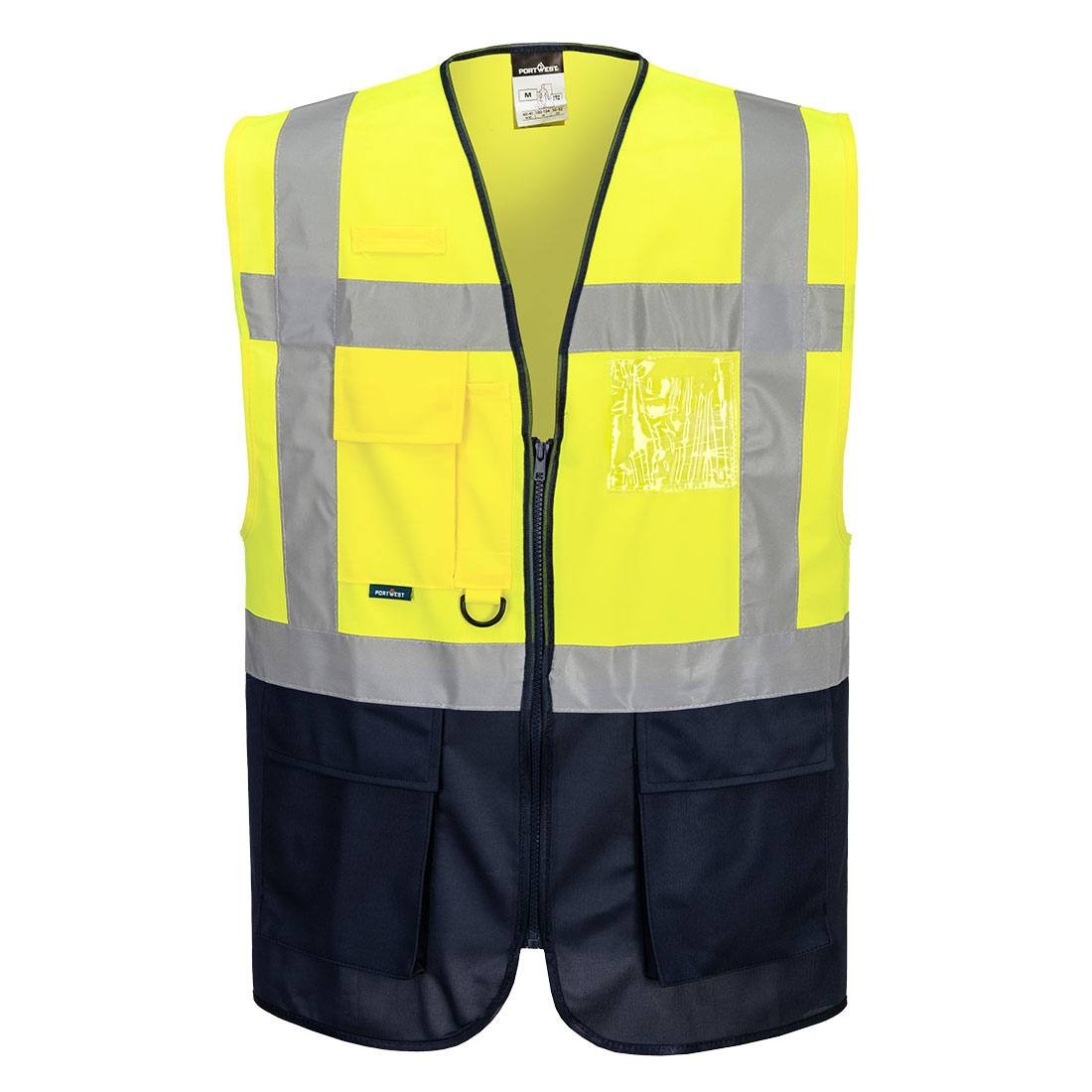 Gilet da Lavoro Alta Visibilit� Multitasche Varsavia Executive Portwest C476