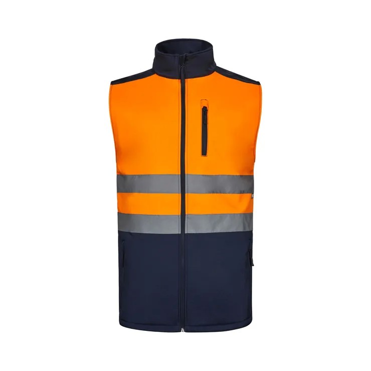 Gilet da Lavoro Alta Visibilit� Softshell Stretch Multitasche Bicolore Velilla 305906