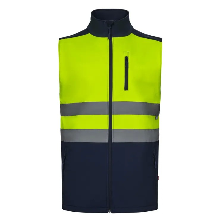 Gilet da Lavoro Alta Visibilit� Softshell Stretch Multitasche Bicolore Velilla 305906