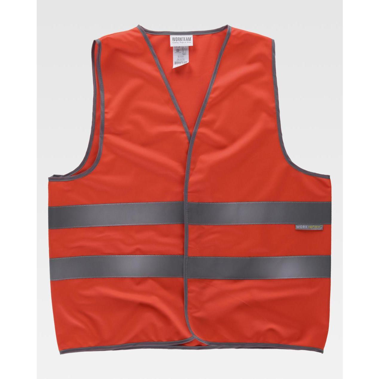 Gilet da Lavoro Chiusura Adattabile Alta Visibilit� HVTT02 - Workteam