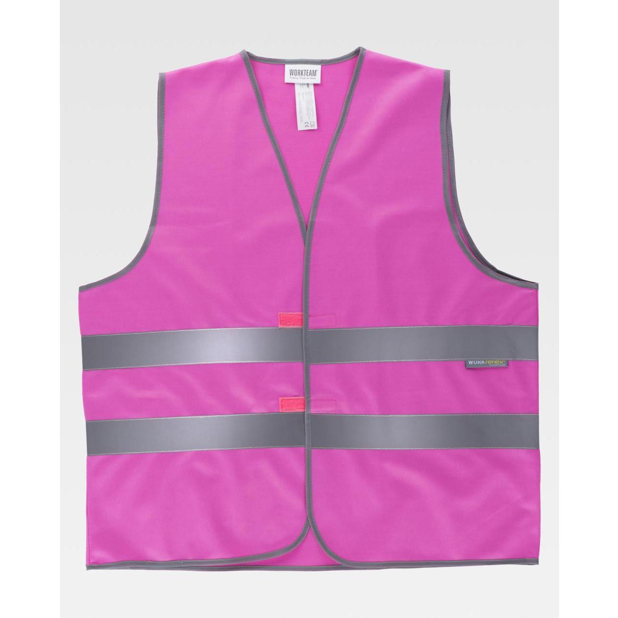 Gilet da Lavoro Chiusura con Velcro Alta Visibilit� HVTT03 - Workteam