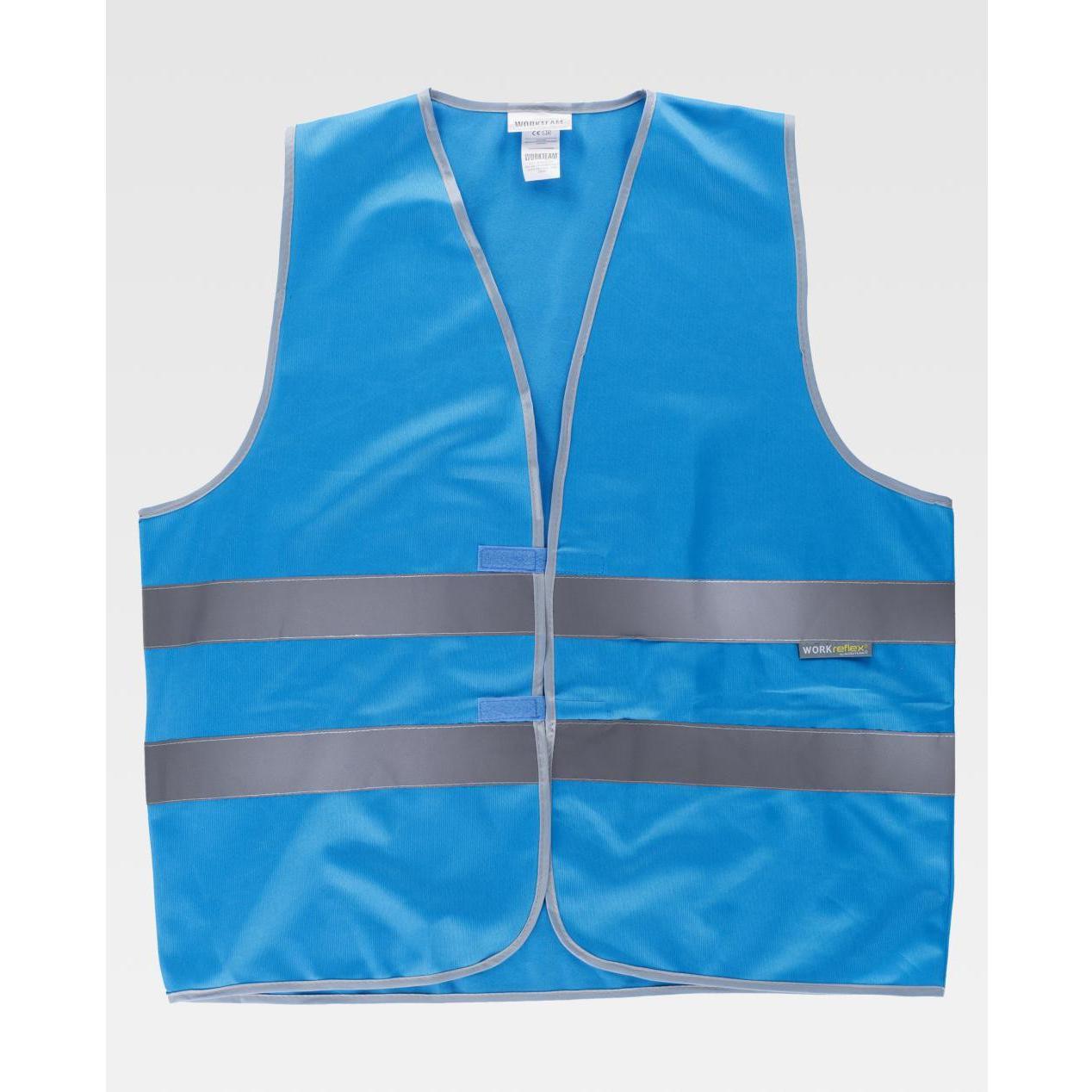 Gilet da Lavoro Chiusura con Velcro Alta Visibilit� HVTT03 - Workteam