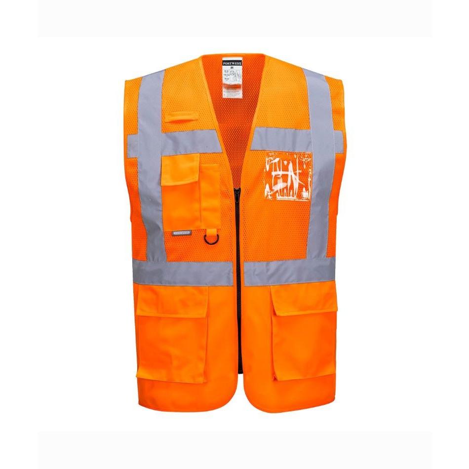 Gilet da Lavoro Executive Madrid Mesh Alta Visibilita Portwest C496