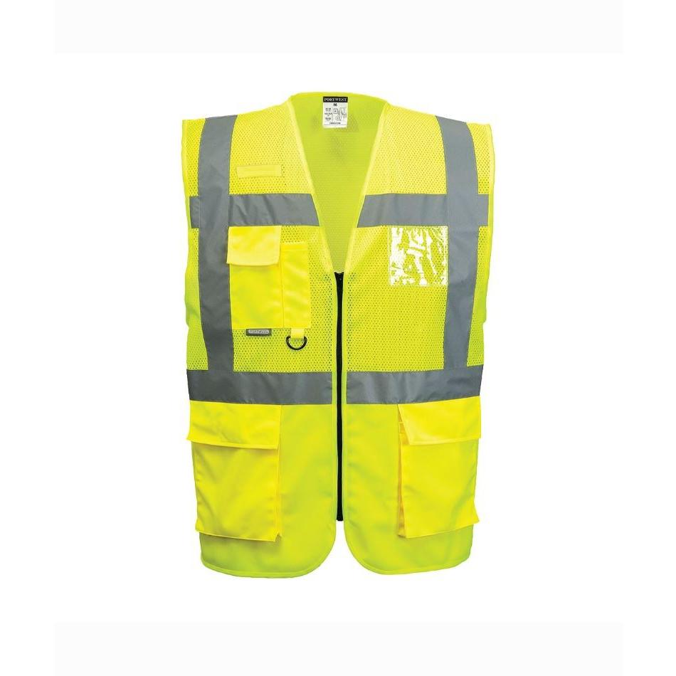 Gilet da Lavoro Executive Madrid Mesh Alta Visibilita Portwest C496
