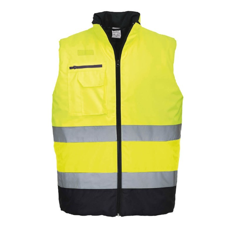 Gilet da Lavoro Imbottito Bicolore Alta Visibilit� Portwest S267