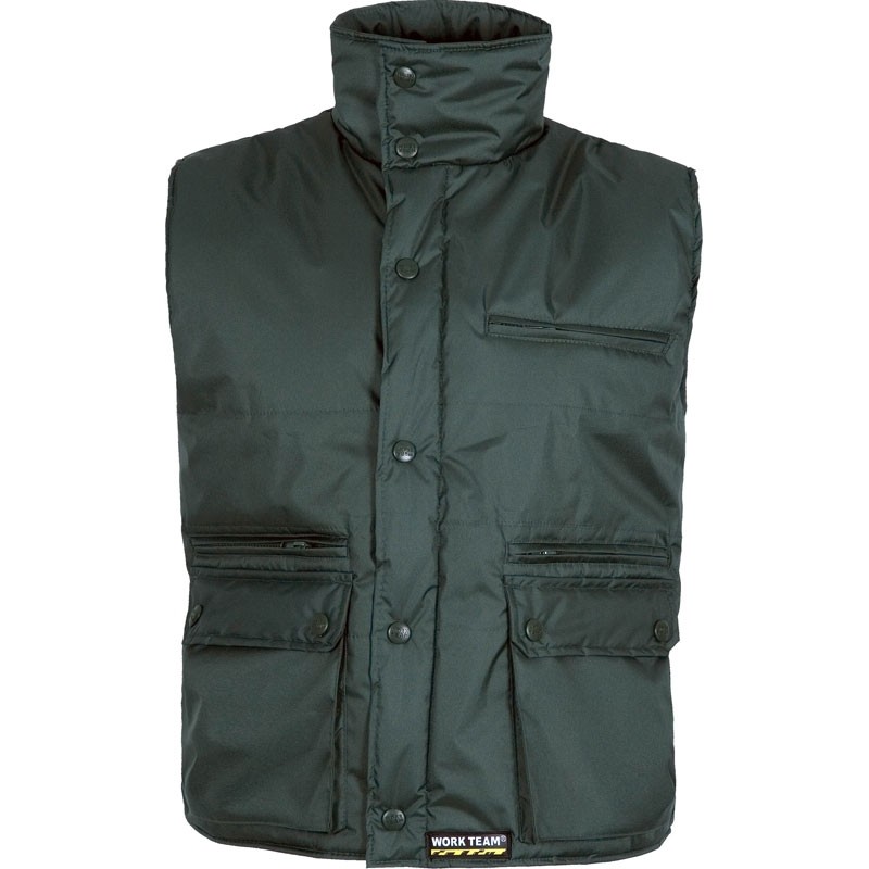 Gilet da lavoro invernale multitasche imbottito in tessuto oxford - Workteam