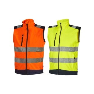 Gilet da Lavoro Multitasche Alta Visibilit� Stretch U-Power Boreal WHL385