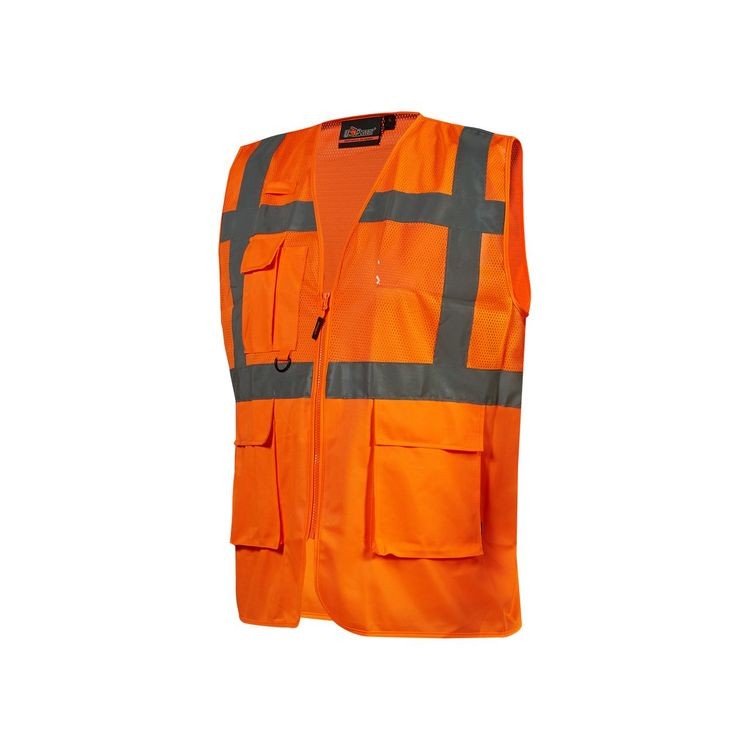 Gilet da Lavoro Multitasche Alta Visibilit� U-Power Castor HL376