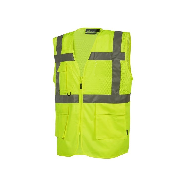 Gilet da Lavoro Multitasche Alta Visibilit� U-Power Castor HL376