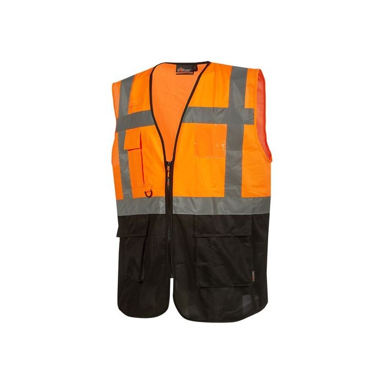 Gilet da Lavoro Multitasche Bicolore Alta Visibilit� U-Power Diadem HL377
