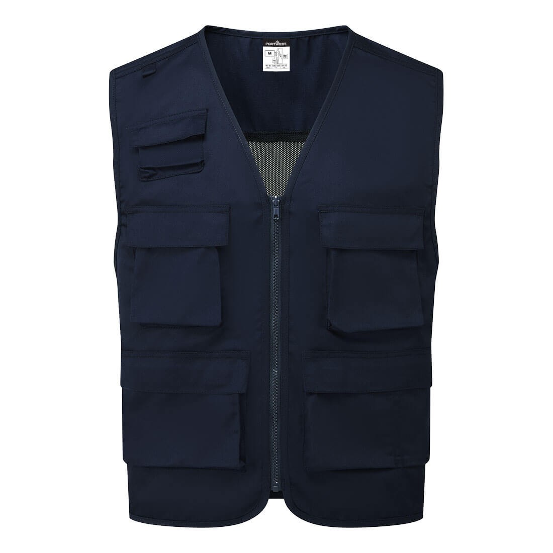 Gilet da Lavoro Multitasche Zip Intera Portwest C704