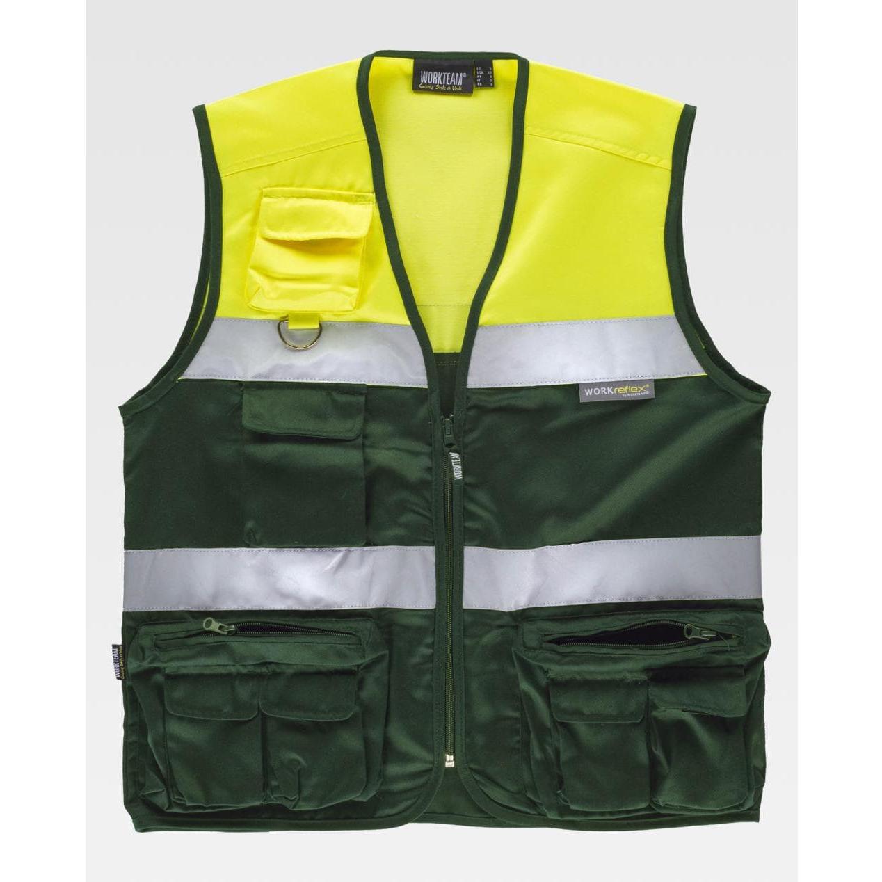 Gilet da Lavoro Safari Multitasche Alta Visibilit� C4010 - Workteam