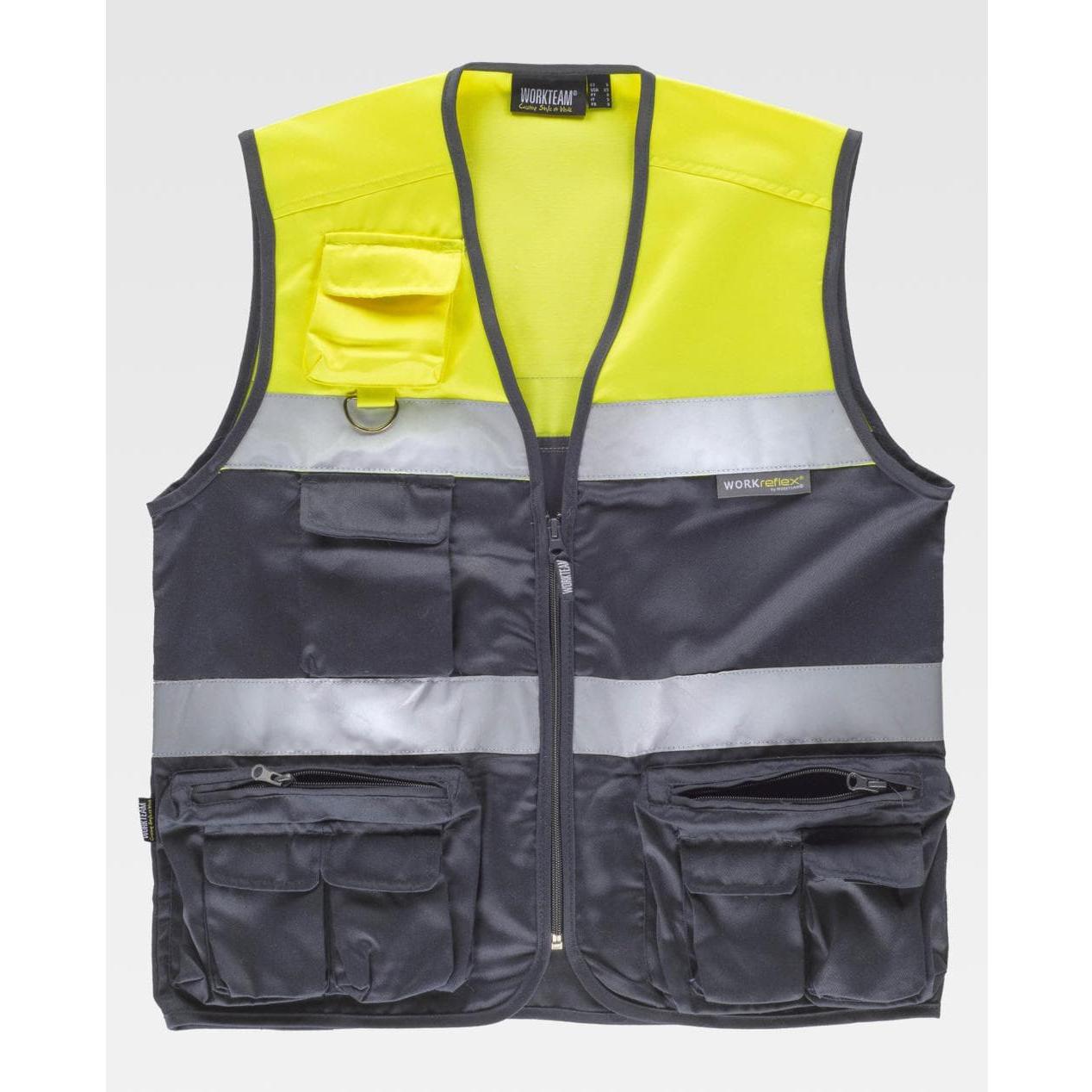 Gilet da Lavoro Safari Multitasche Alta Visibilit� C4010 - Workteam