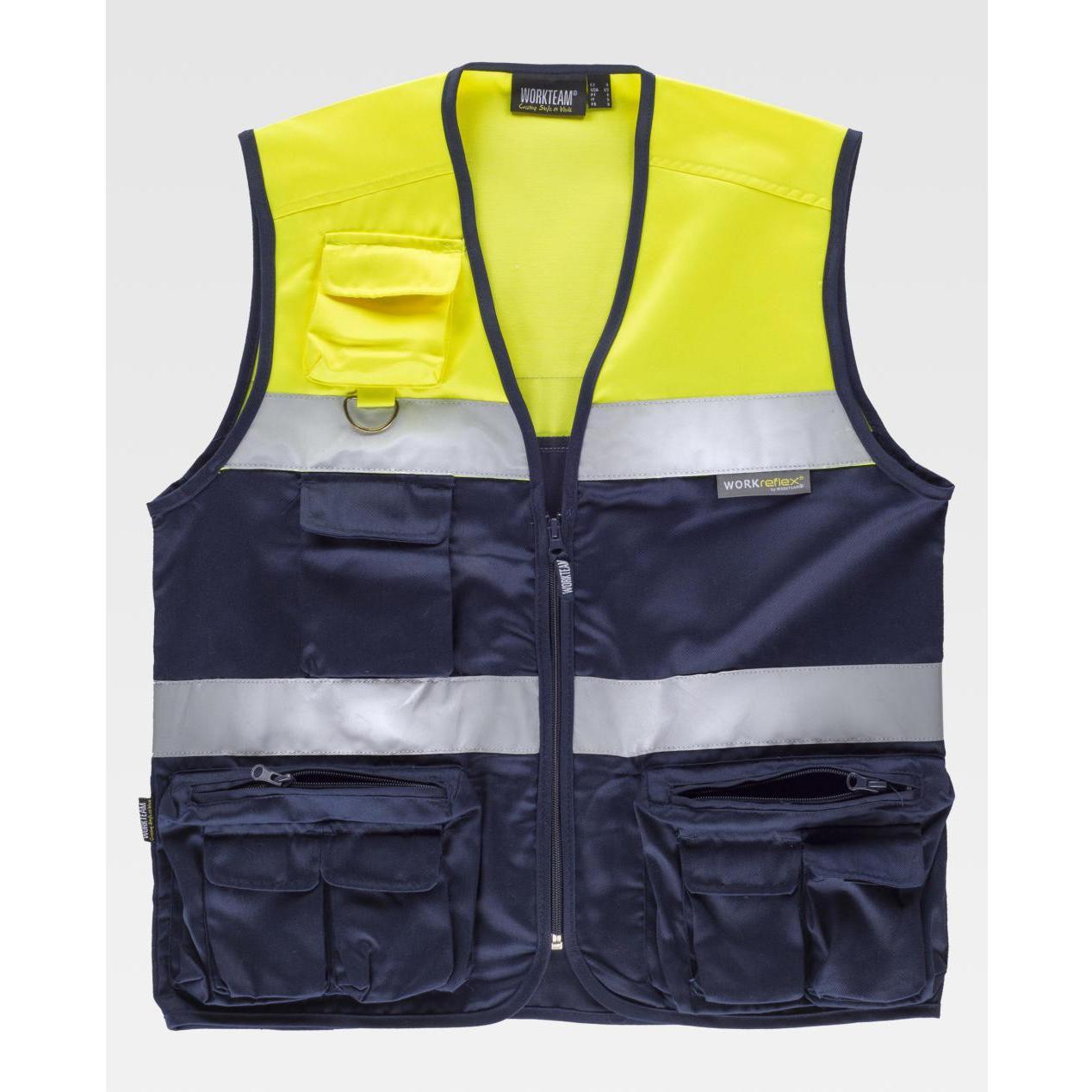 Gilet da Lavoro Safari Multitasche Alta Visibilit� C4010 - Workteam