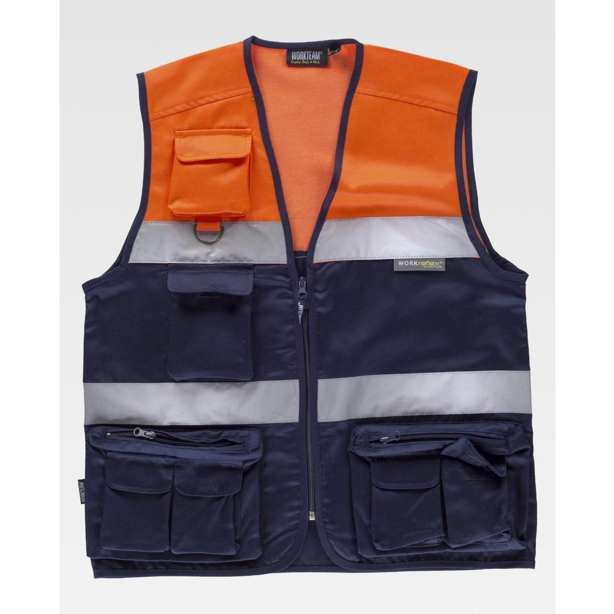 Gilet da Lavoro Safari Multitasche Alta Visibilit� C4010 - Workteam
