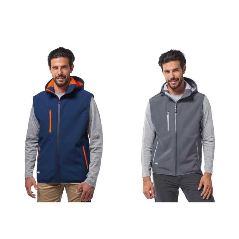 Gilet da lavoro Soft-Shell con cappuccio fisso Logica ATLANTIS1-L