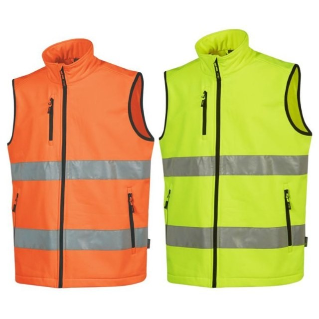 Gilet da Lavoro Softshell Multitasche Alta Visibilit� U-Power Alcor HL373