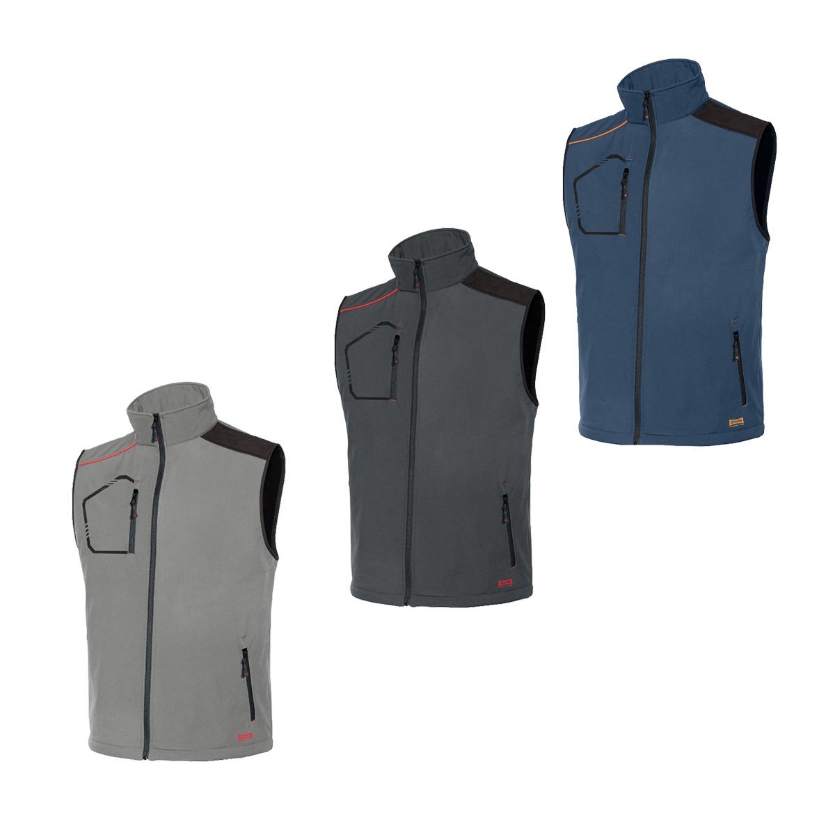 Gilet da lavoro Softshell Multitasche Kiddy Issa line 04506B