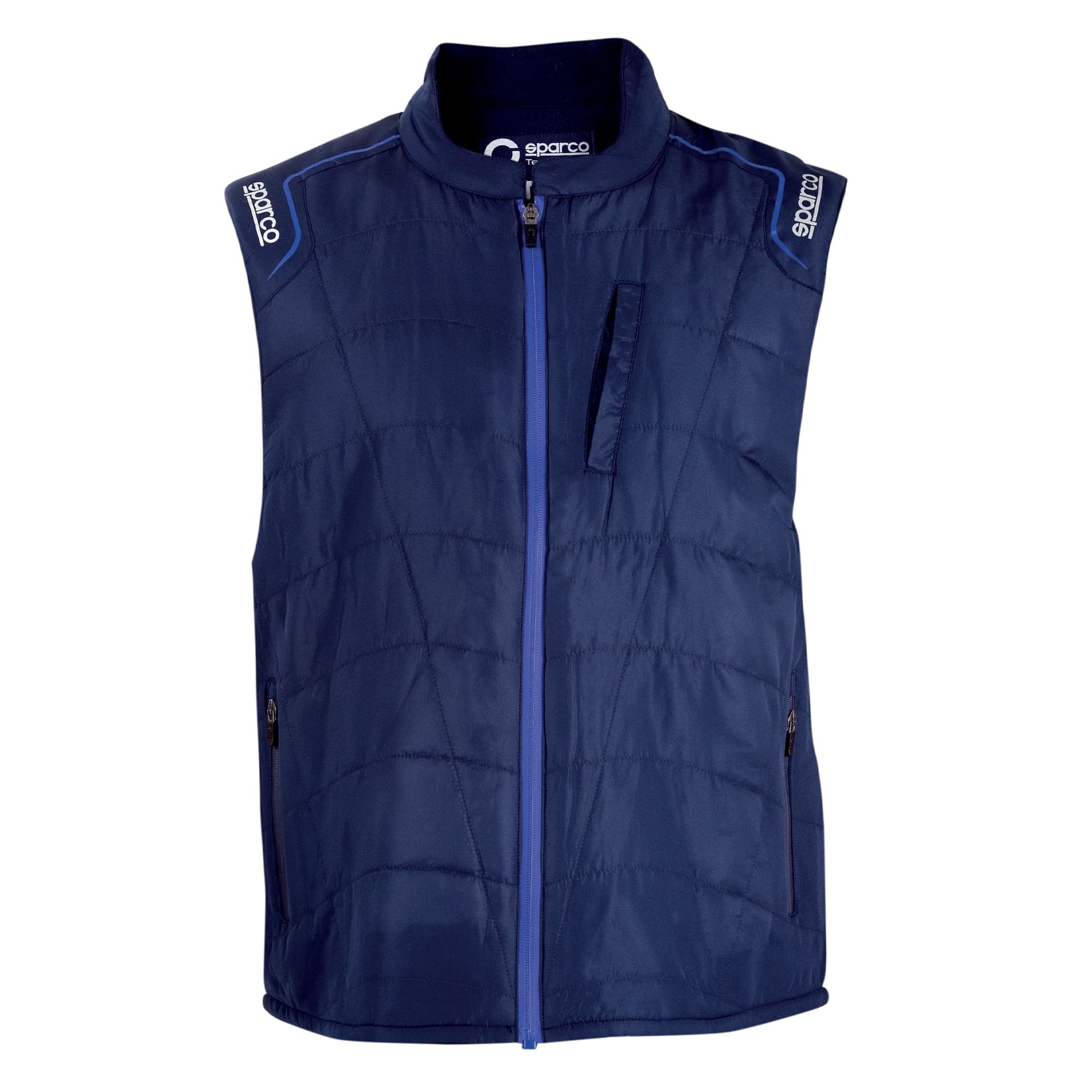 Gilet da lavoro Sparco PARAMOUNT con interno in Pile Imbottito Invernale Multitasche - BLU