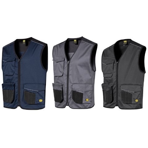 Gilet da Lavoro Stretch Multitasche Zip Intera Diadora Utility Vest Mover 2.0 702.183060