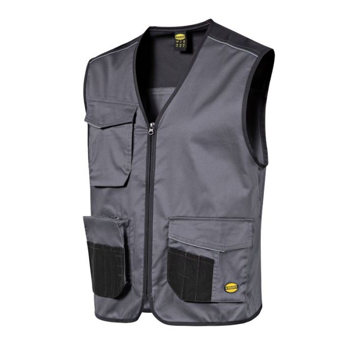 Gilet da Lavoro Stretch Multitasche Zip Intera Diadora Utility Vest Mover 2.0 702.183060