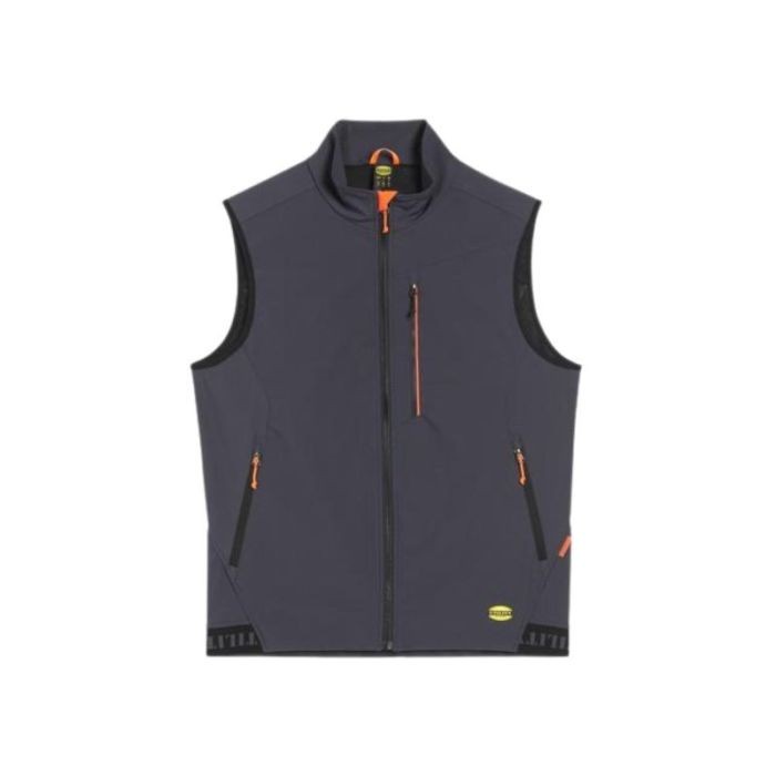 Gilet da Lavoro Stretch Multitasche Zip Intera Diadora Utility Vest Shadow 702.182038
