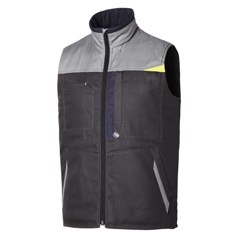 Gilet da Lavoro Trapuntato Multitasche Metal Free Lemon Shake Molinel 0822.2667.159