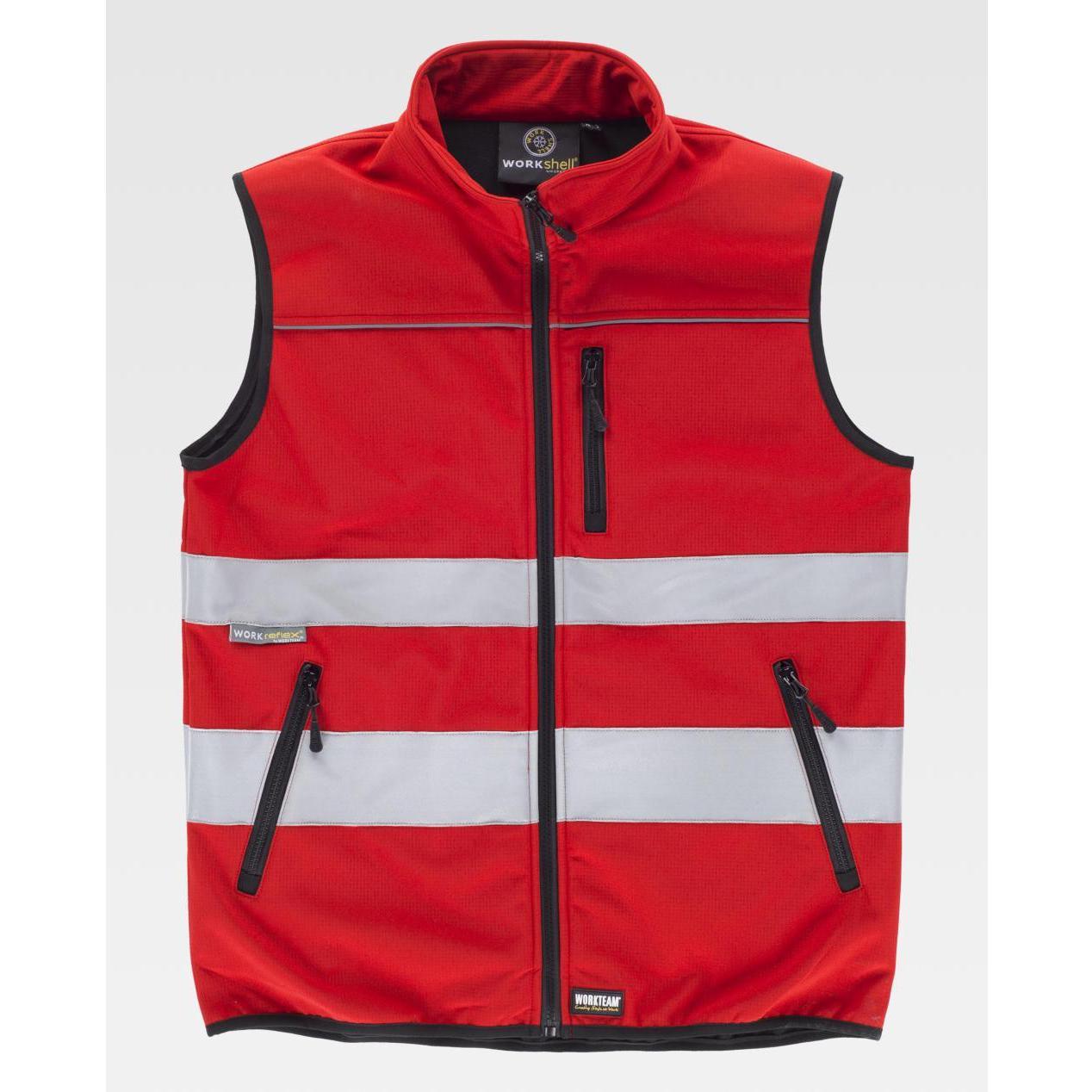 Gilet da Lavoro Workshell Stretch Alta Visibilit� C2922 - Workteam
