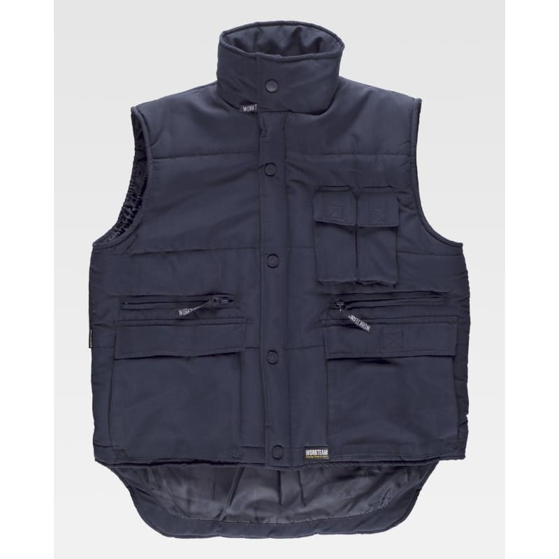Gilet da Lavoro Workteam Imbottito Multitasche S3200