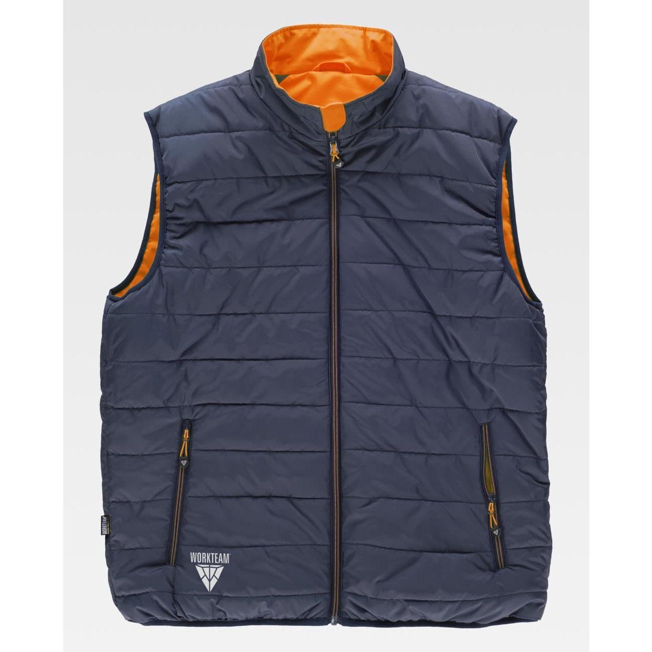Gilet da Lavoro Workteam Imbottito Reversibile Alta Visibilit� C8250