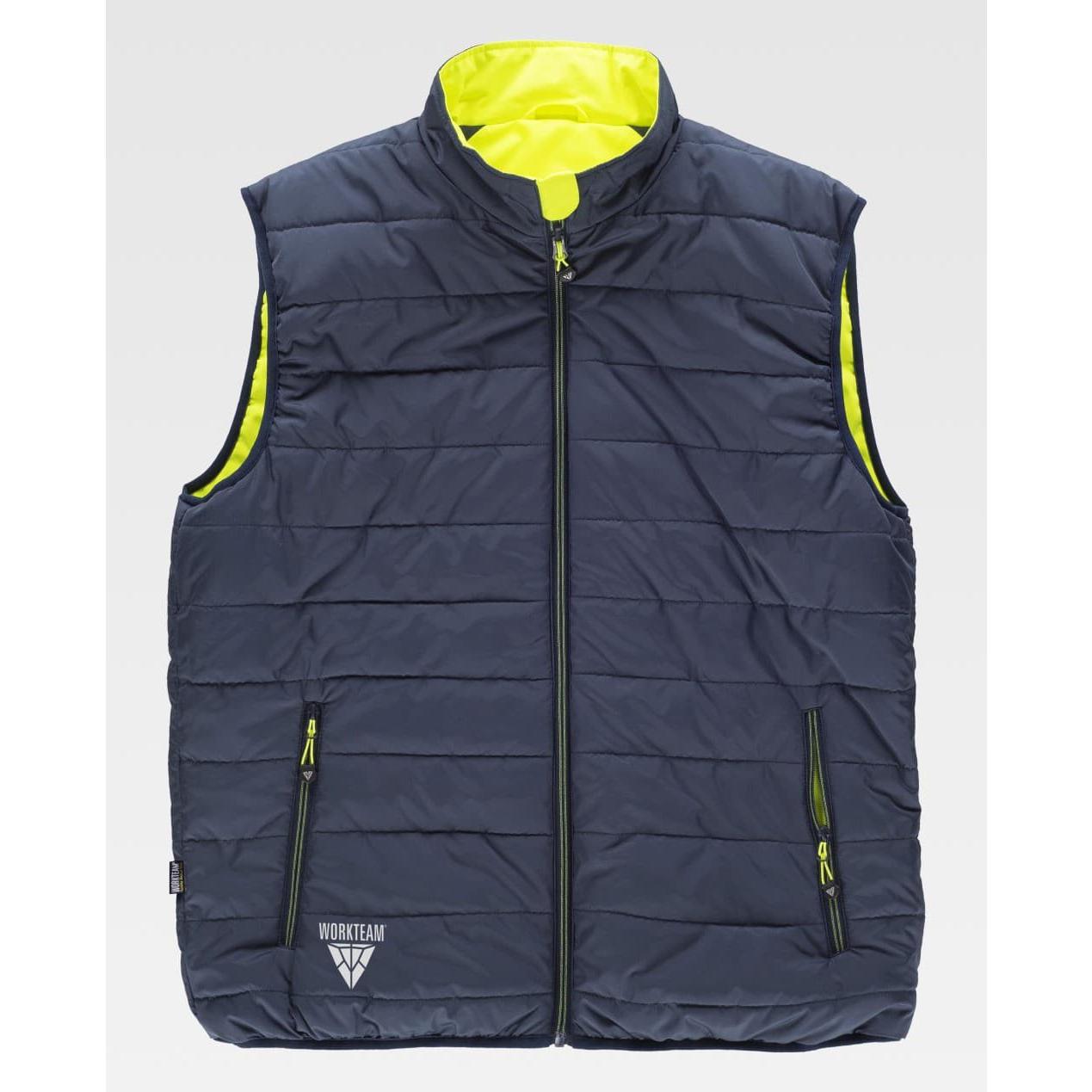Gilet da Lavoro Workteam Imbottito Reversibile Alta Visibilit� C8250